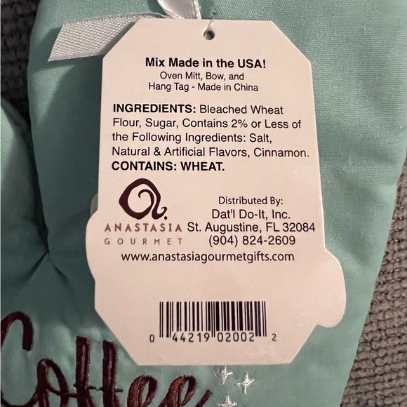 COFFEE UNTIL COCKTAILS Oven Mitt with Cinnamon Sugar Cookie Mix * Hostess Gift * - Picture 6 of 8